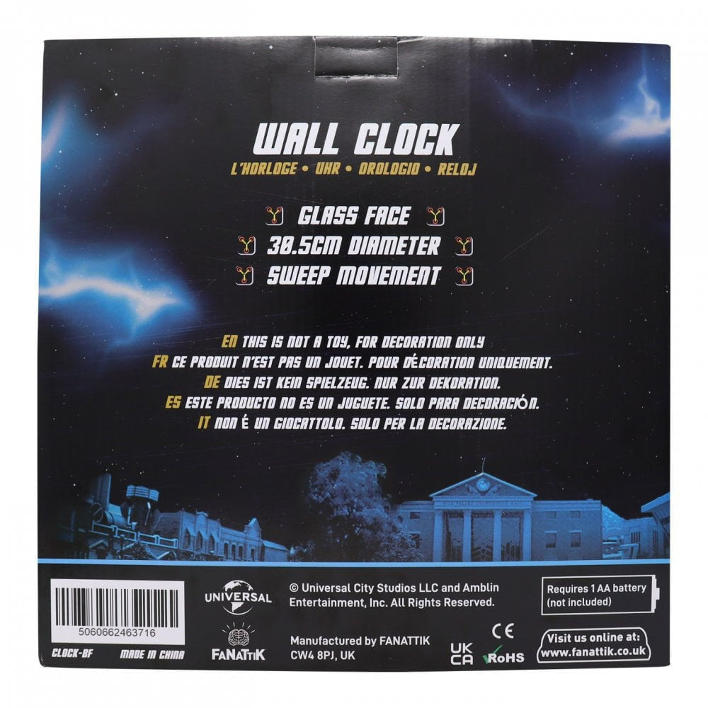 Back to the Future "Clock Tower Replica" Wall Clock - MEGA POP COMICS