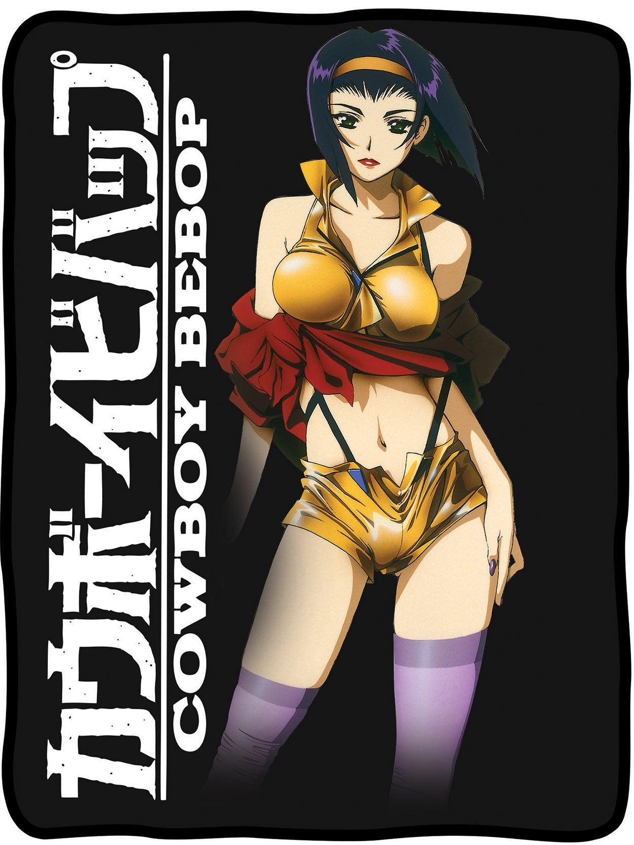 Cowboy Bebop Faye Valentine Standing Fleece Throw Soft Lightweight Blanket 45x60 Inches - MEGA POP COMICS