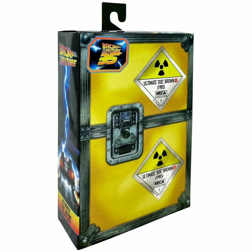 NECA Back to the Future 7" Scale Action Figure - Ultimate Doc Brown (1985 "Hazmat Suit") - MEGA POP COMICS