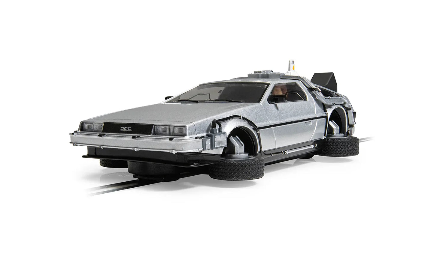 Scalextric Back to the Future Part II 1:32 scale Flying DeLorean Time Machine Slot Car - MEGA POP COMICS