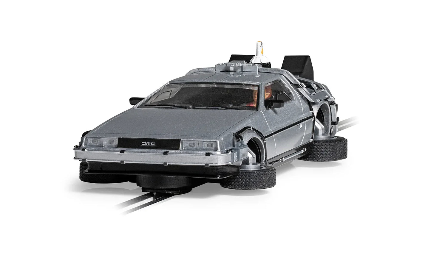 Scalextric Back to the Future Part II 1:32 scale Flying DeLorean Time Machine Slot Car - MEGA POP COMICS