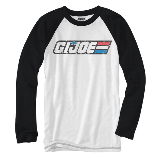 G.I.Joe Logo 80's Yo Joe! Baseball Raglan Style Adult T-Shirt - MEGA POP COMICS