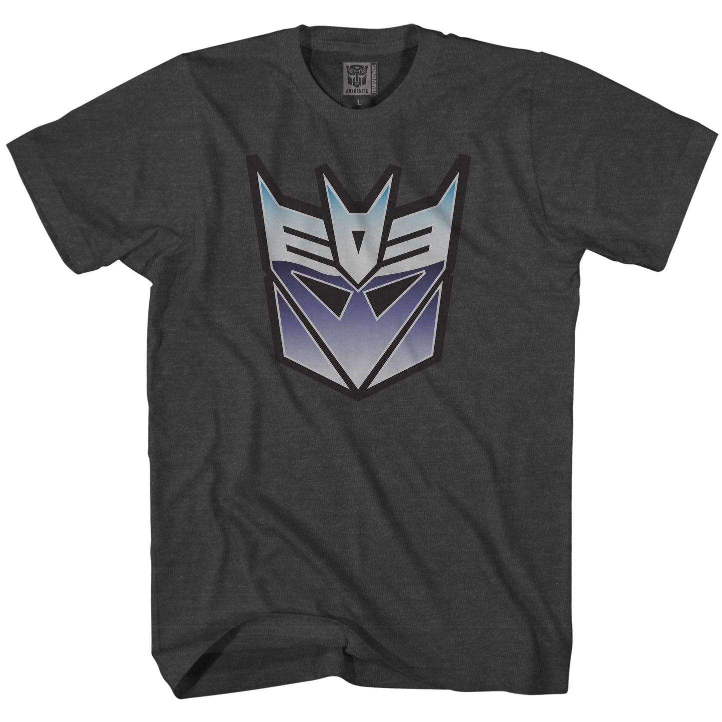 Transformers Decepticons Distressed Symbol Officially Licensed Adult T-Shirt - MEGA POP COMICS