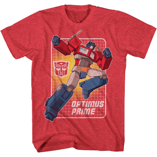 Transformers Autobots Optimus Prime Highlight Officially Licensed Adult T-Shirt - MEGA POP COMICS