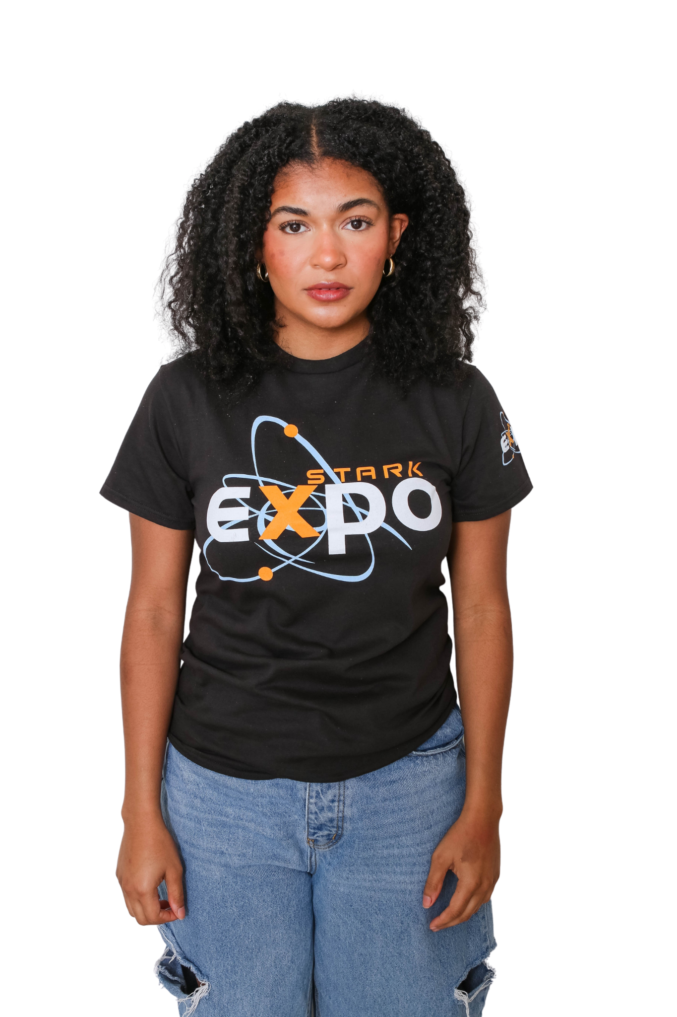 Iron Man Stark Expo Logo Marvel Adult T Shirt - MEGA POP COMICS