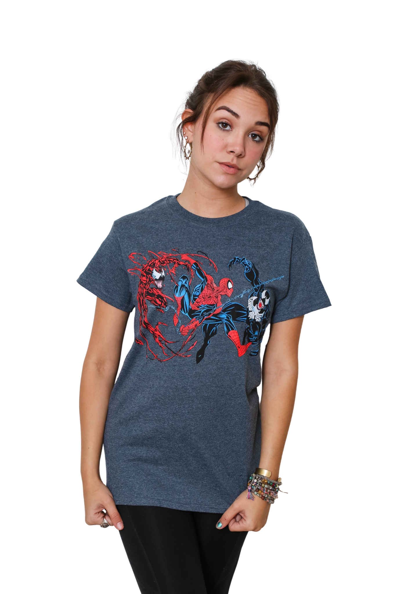 Spider-Man Vs The Symbiotes Marvel Comics Adult T Shirt - MEGA POP COMICS