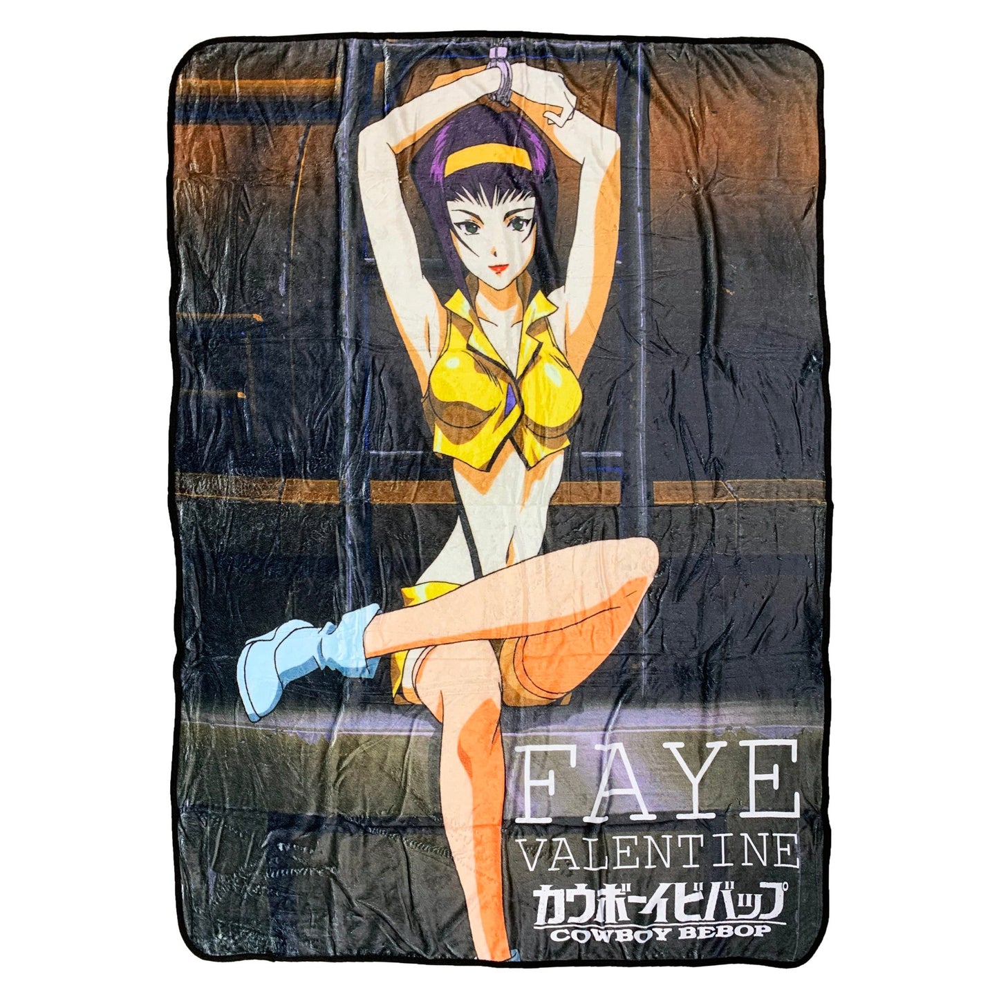 Cowboy Bebop Faye Valentine Cuffed Fleece Throw Soft Lightweight Blanket 45x60 Inches - MEGA POP COMICS