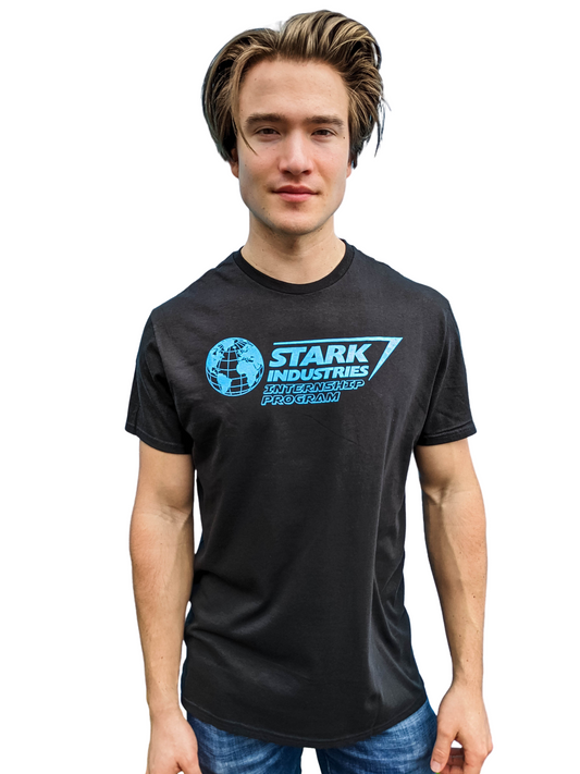 Iron Man Stark Industries Intern Marvel Adult T Shirt - MEGA POP COMICS