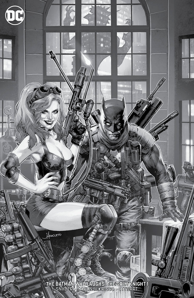 Batman Who Laughs The Grim Knight #1 Unknown Comic Books Jay Anacleto Exclusive Black And White 3/13/2019 - MEGA POP COMICS