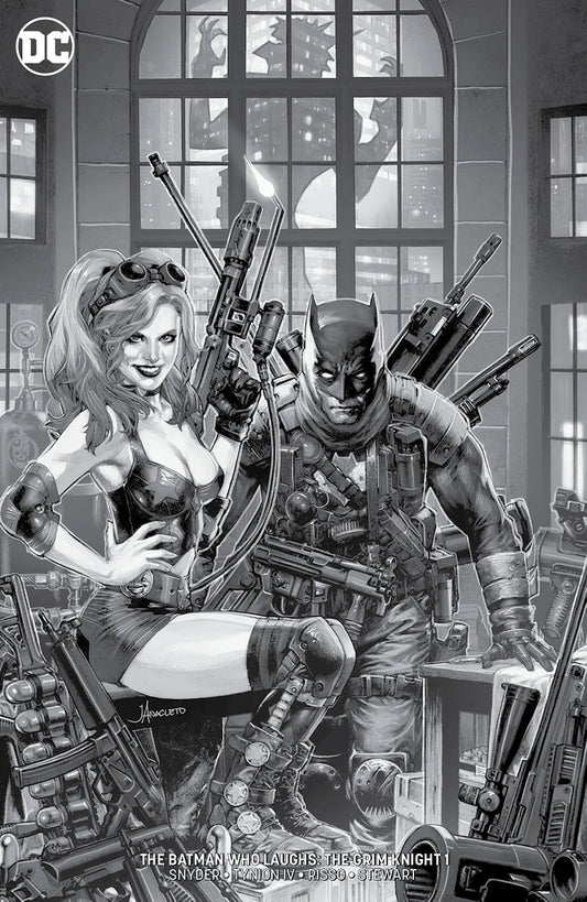 Batman Who Laughs The Grim Knight #1 Unknown Comic Books Jay Anacleto Exclusive Black And White 3/13/2019 - MEGA POP COMICS