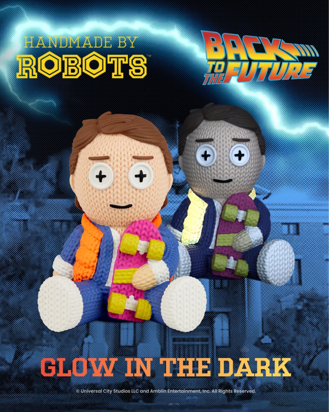 Back to the Future Marty McFly with Skateboard Collectible Vinyl Figure (Limited Edition Glow in the Dark / Geek Fuel Numbered Exclusive) - #152 - MEGA POP COMICS