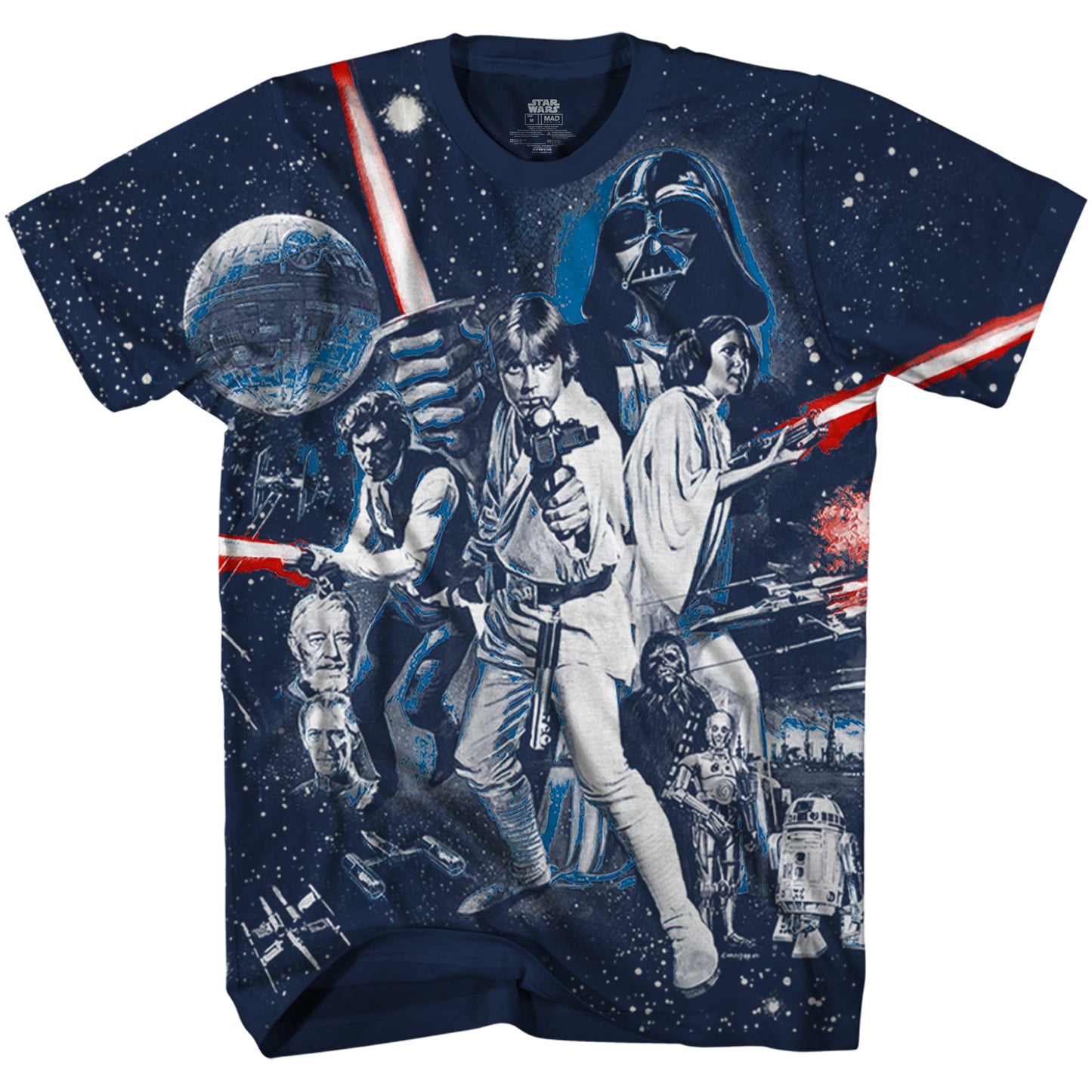 Star Wars War Of Wars Vintage Poster Allover Print Adult T-Shirt - MEGA POP COMICS