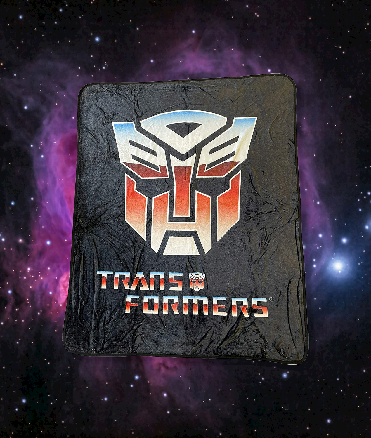 Hasbro Transformers Autobot Symbol 80's Cartoon Throw Blanket - MEGA POP COMICS