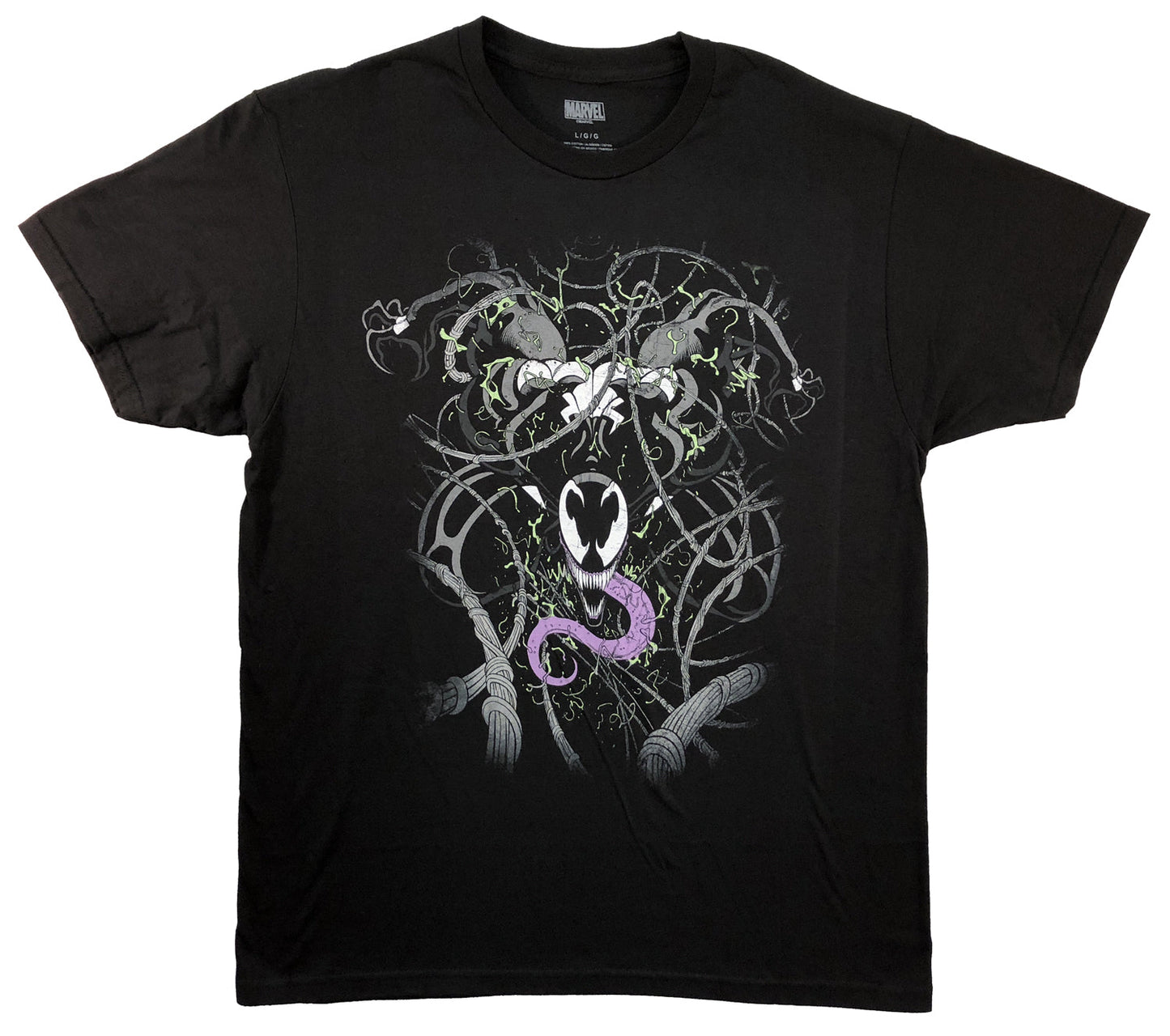 Venom Webs Spider-Man Marvel Comics Adult T-Shirt - MEGA POP COMICS