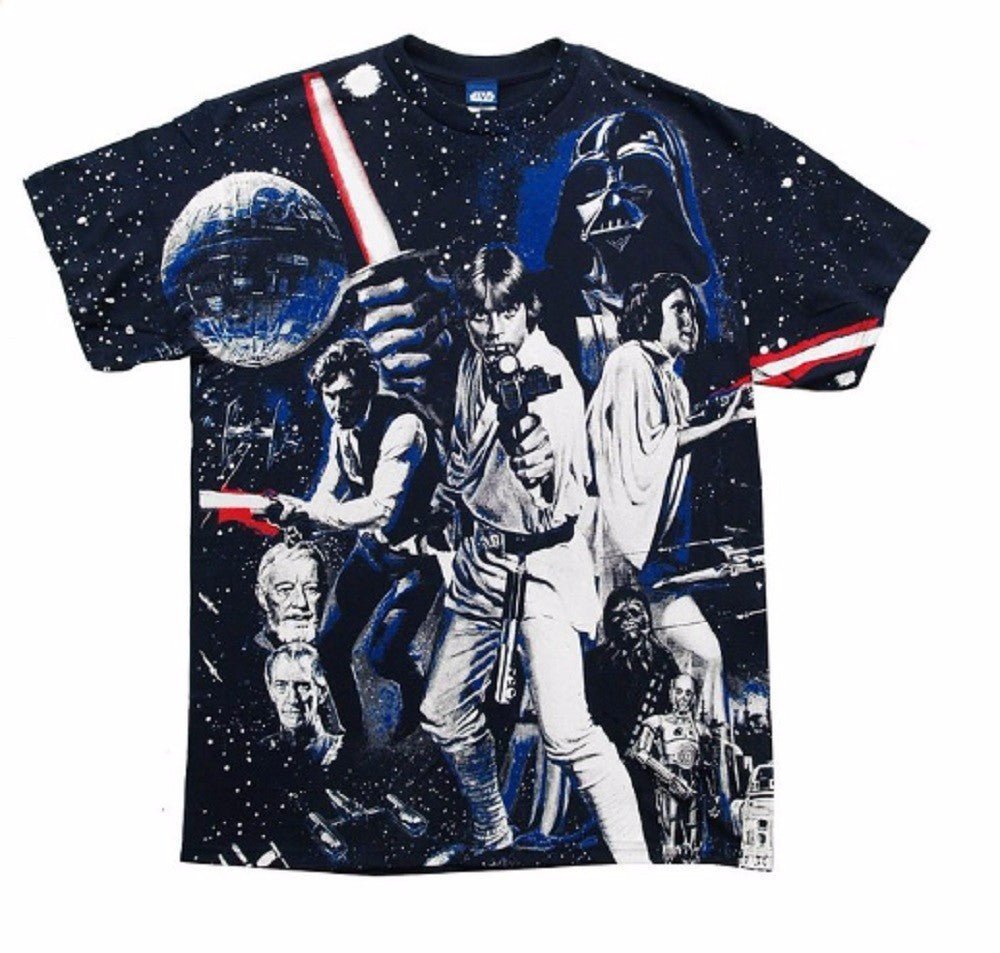 Star Wars War Of Wars Vintage Poster Allover Print Adult T-Shirt - MEGA POP COMICS