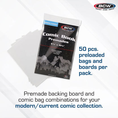 BCW Premade Current Comic Bag and Board - MEGA POP COMICS 