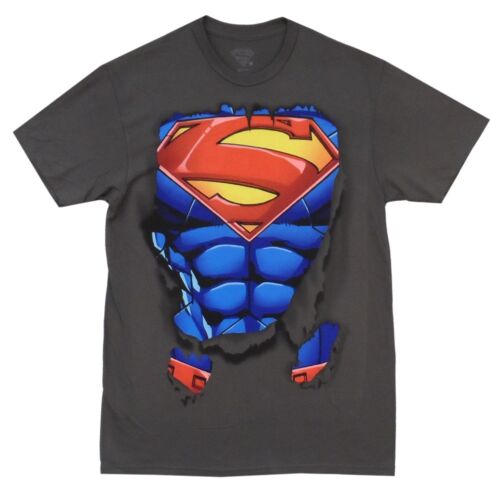 Superman Ripped Shirt Symbol Revealed DC Comics Adult T-Shirt - MEGA POP COMICS 