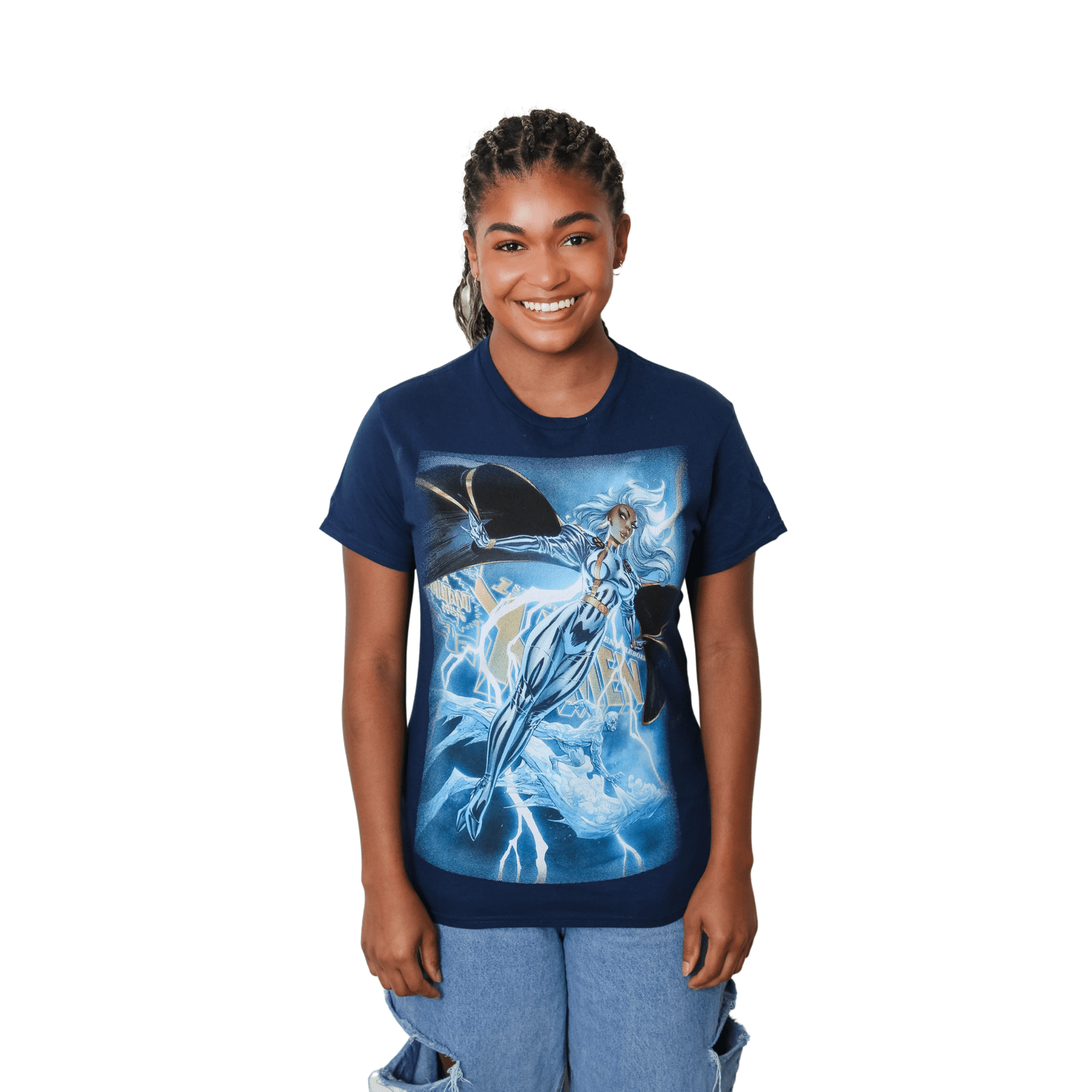X-Men Uncanny Storm And Ice Man Marvel Comics Adult T Shirt - MEGA POP COMICS 