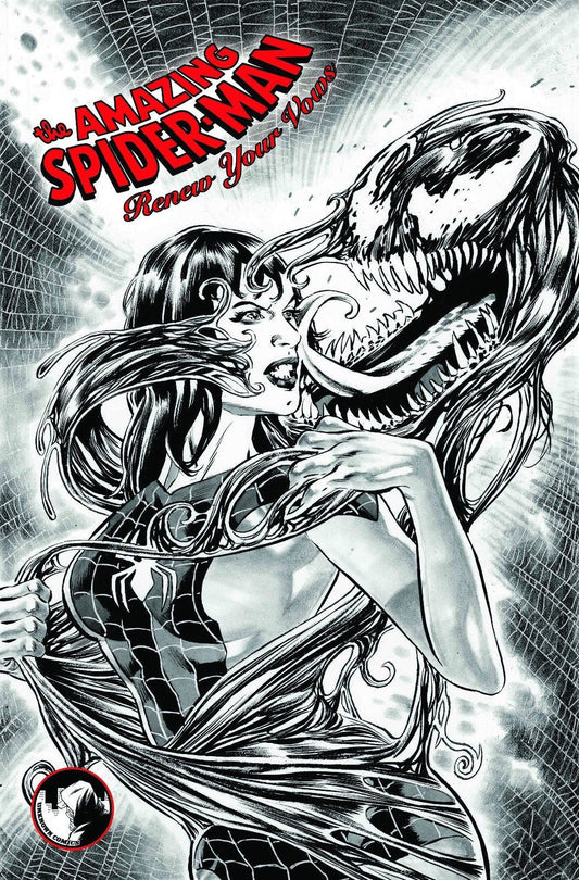 AMAZING SPIDER-MAN RENEW YOUR VOWS 1 UNKNOWN COMICS EXCLUSIVE BW - MEGA POP COMICS 
