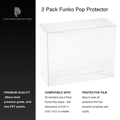 Platinum Protectors for Funko Pop! 2-Pack Vinyl Figures - MEGA POP COMICS 