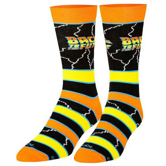 Back to the Future "Stripes" Men's Crew Folded Socks (Size 8-12) - MEGA POP COMICS 