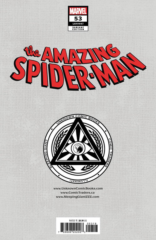 Amazing Spider-Man #53 Unknown Comics Derrick Chew Exclusive Var (07/10/2024) - MEGA POP COMICS 
