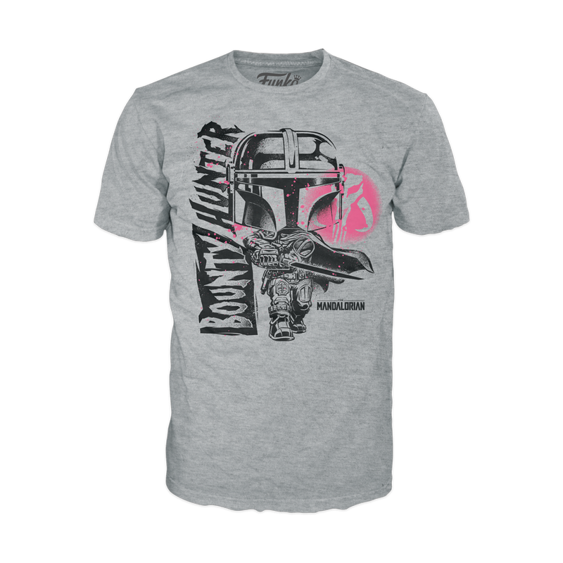 Funko Boxed Tee: Star Wars The Mandalorian - Bounty Hunter with Darksaber - MEGA POP COMICS 