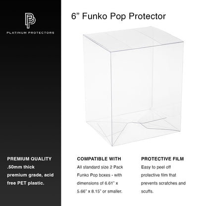 Platinum Protectors for Funko Pop! 6" Inch Vinyl Figures - MEGA POP COMICS 