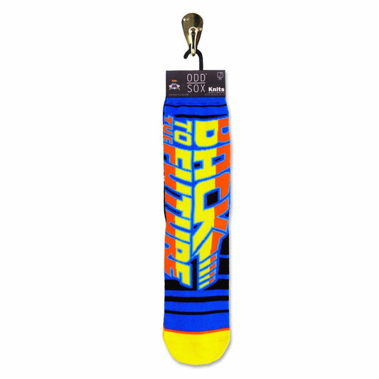 Back to the Future "88 MPH" Men's Crew Straight Down Knit Mix-Match Socks (Size 6-13) - MEGA POP COMICS 