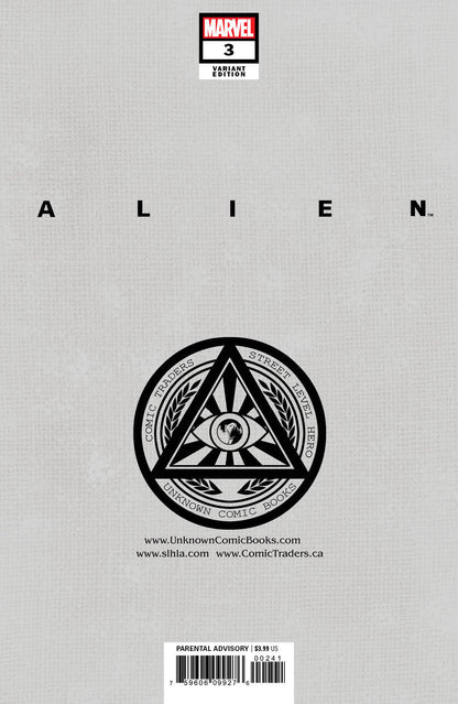 Alien #3 Unknown Comics Lucio Parrillo Exclusive Virgin Var (05/26/2021) - MEGA POP COMICS 