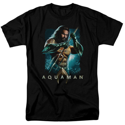 Aquaman Movie Trident DC Comics Adult T-Shirt - MEGA POP COMICS 