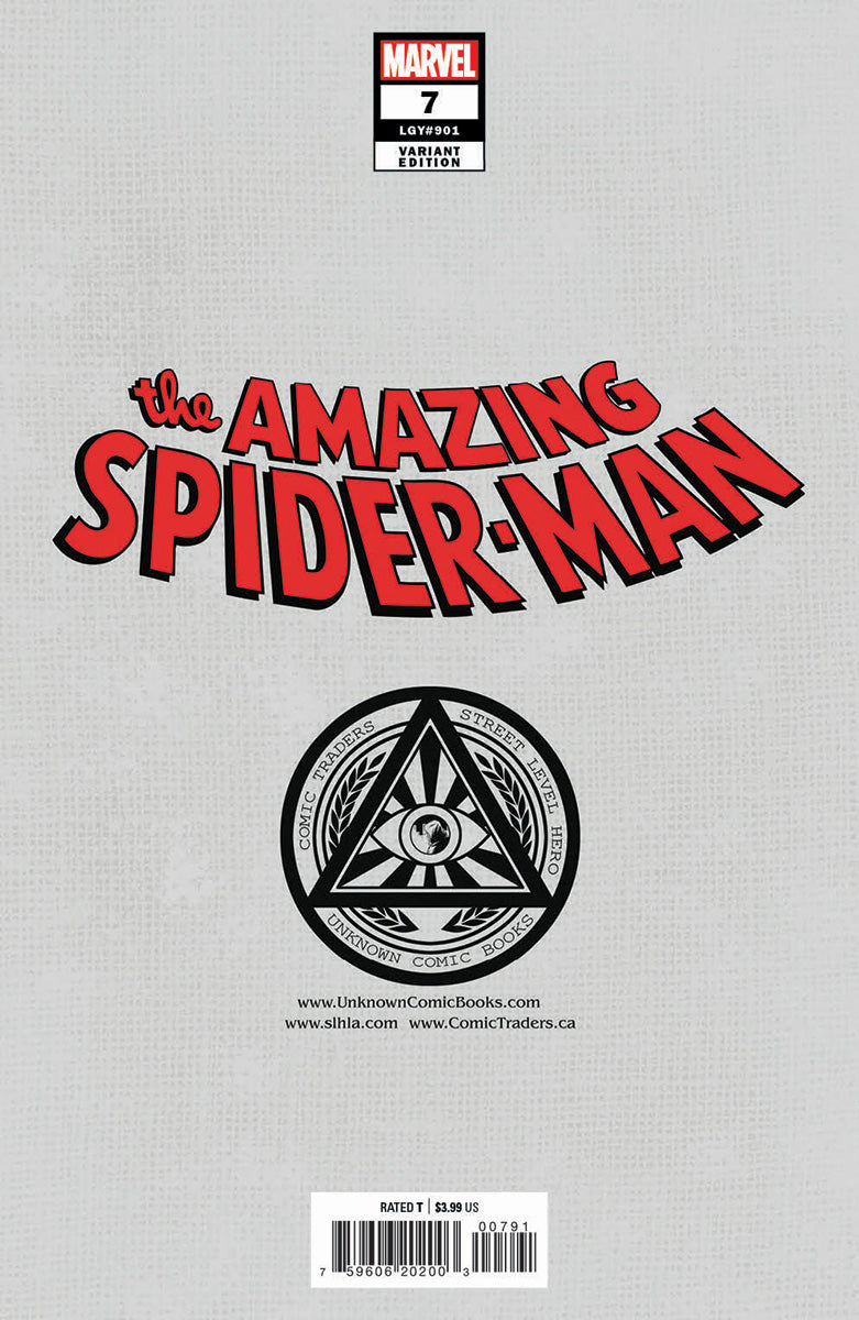 Amazing Spider-Man #7 Unknown Comics Edge Exclusive Virgin Var (08/10/2022) - MEGA POP COMICS 