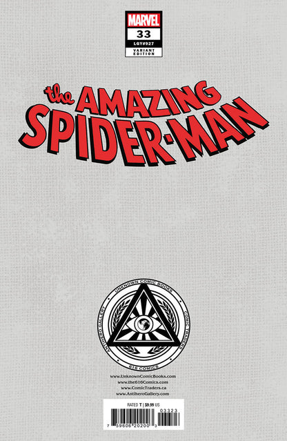 Amazing Spider-Man #33 Unknown Comics Ejikure Exclusive Virgin Var (09/06/2023) - MEGA POP COMICS 