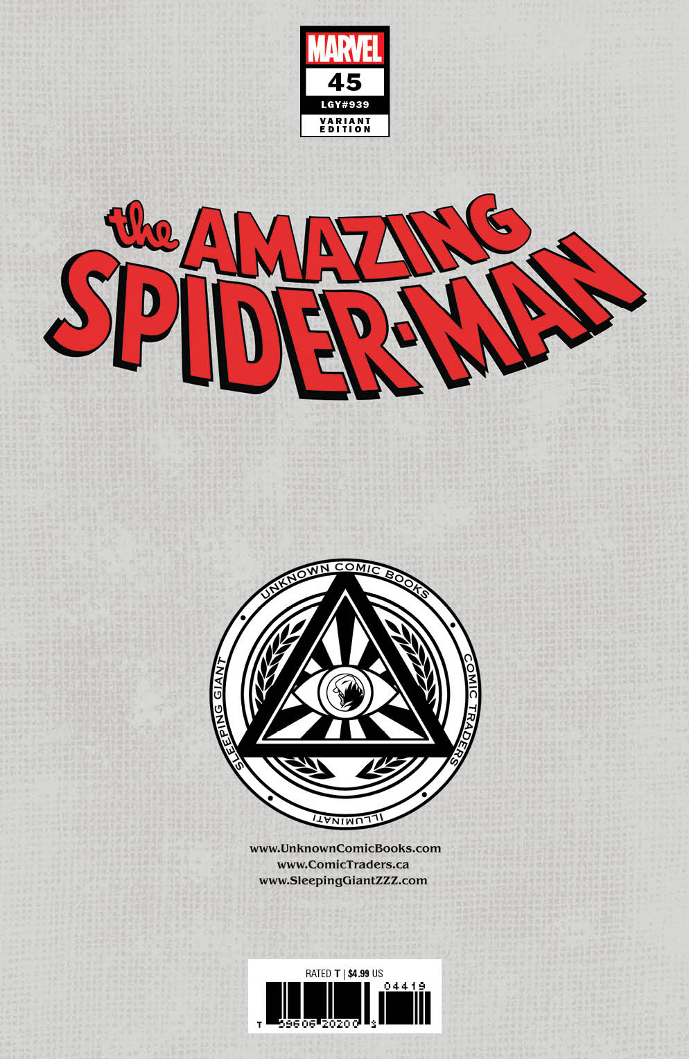 Amazing Spider-Man 45 Unknown Comics Kendrick Lim Exclusive Virgin Var [03/13/2024] - MEGA POP COMICS 