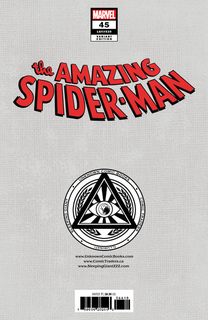 Amazing Spider-Man 45 Unknown Comics Kendrick Lim Exclusive Virgin Var [03/13/2024] - MEGA POP COMICS 