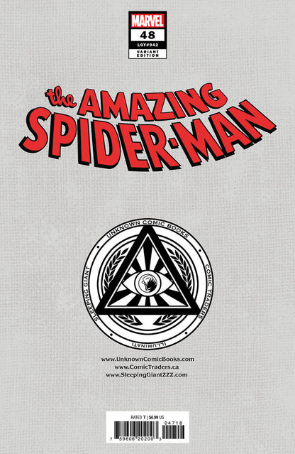 Amazing Spider-Man #48 Unknown Comics Ejikure Exclusive Virgin Var (04/24/2024) - MEGA POP COMICS 