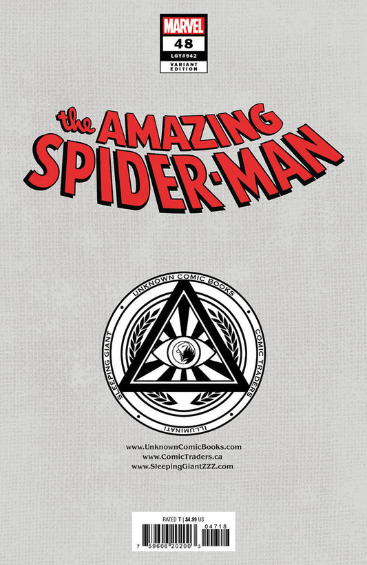 Amazing Spider-Man #48 Unknown Comics Ejikure Exclusive Virgin Var (04/24/2024) - MEGA POP COMICS 