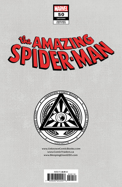 Amazing Spider-Man #50 Unknown Comics Nathan Szerdy Exclusive Var (05/22/2024) - MEGA POP COMICS 