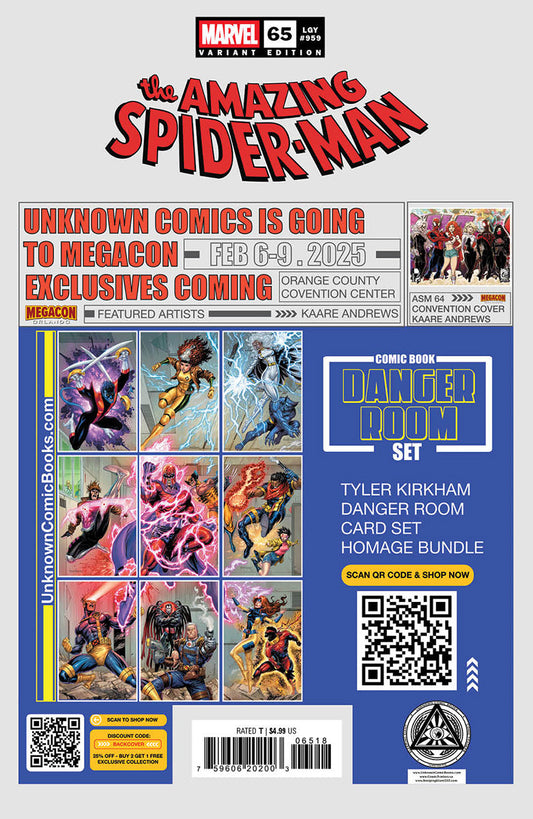 Amazing Spider-Man #65 Unknown Comics Mateus Manhanini Exclusive Var (01/08/2025) - MEGA POP COMICS 