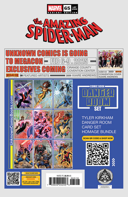 Amazing Spider-Man #65 Unknown Comics Mateus Manhanini Exclusive Virgin Var (01/08/2025) - MEGA POP COMICS 