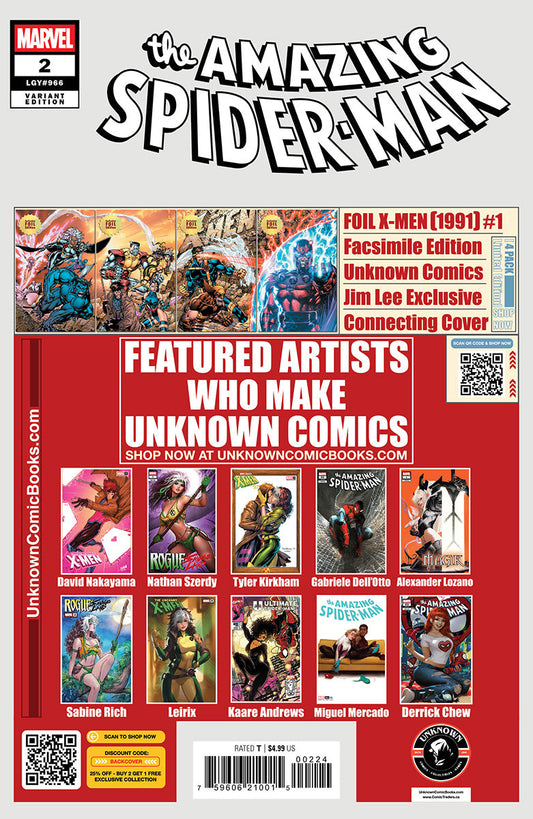 Amazing Spider-Man #2 Unknown Comics David Nakayama Virgin Exclusive Var (04/23/2025) - MEGA POP COMICS 