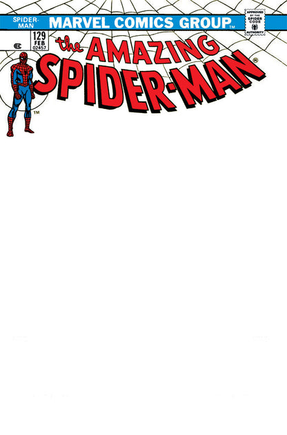 AMAZING SPIDER-MAN 129 UNKNOWN COMICS FACSIMILE EDITION EXCLUSIVE BLANK VAR (02/22/2023) - MEGA POP COMICS 