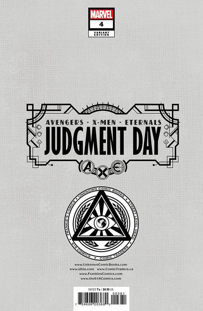 A.X.E.: Judgment Day #4 [Axe] Unknown Comics David Nakayama Hellfire Exclusive Var (09/14/2022) - MEGA POP COMICS 