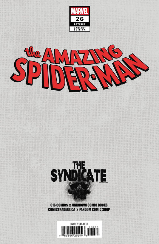 Amazing Spider-Man #26 Lobos (616) Exclusive Var (06/14/2023) - MEGA POP COMICS 