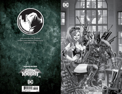 Batman Who Laughs The Grim Knight #1 Unknown Comic Books Jay Anacleto Exclusive Black And White 3/13/2019 - MEGA POP COMICS 