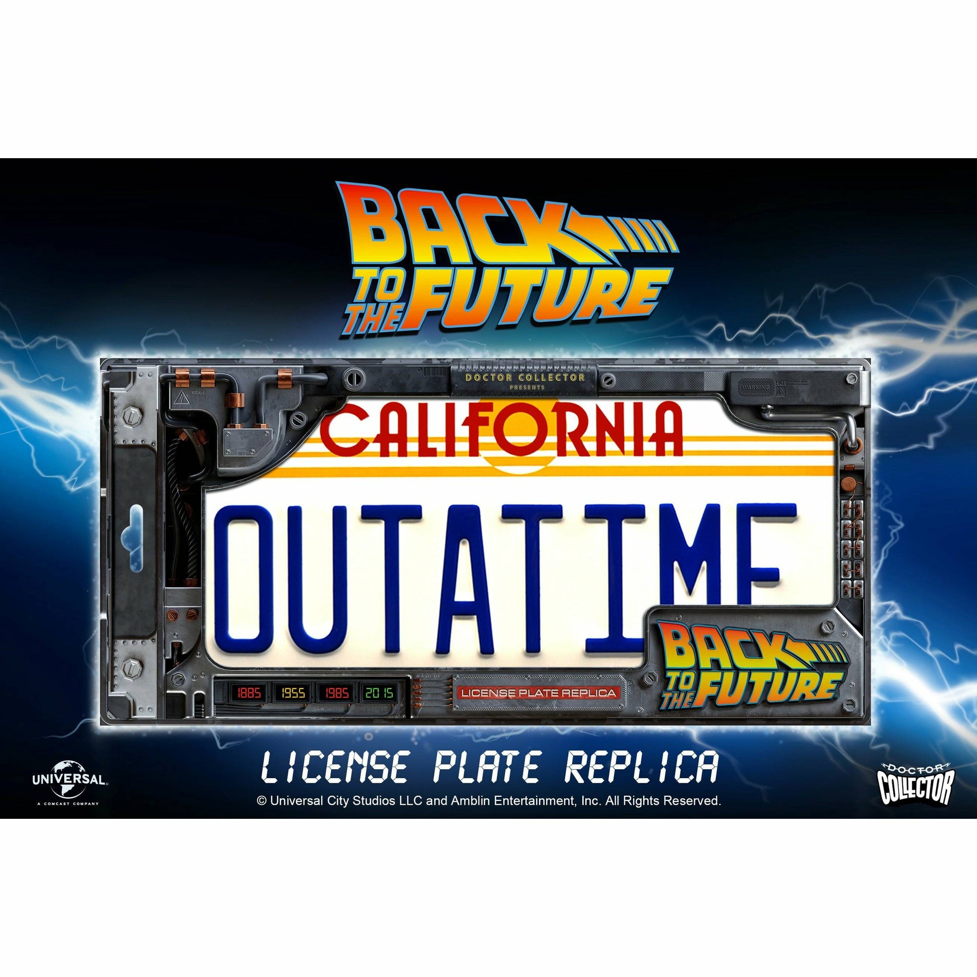 Back to the Future OUTATIME License Plate Replica - MEGA POP COMICS 