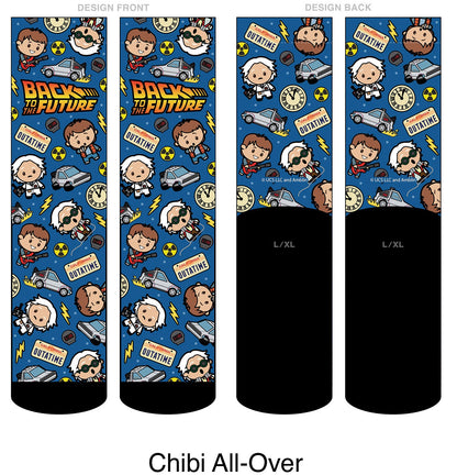 Back to the Future "Chibi All-Over" Unisex Socks - MEGA POP COMICS 