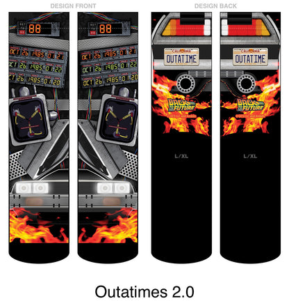 Back to the Future "Outatime 2.0" Unisex Socks - MEGA POP COMICS 