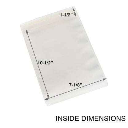 Platinum Protectors Comic Book Bags for Silver Age, Current/Modern with Resealable Strip - 100 Pack - MEGA POP COMICS 