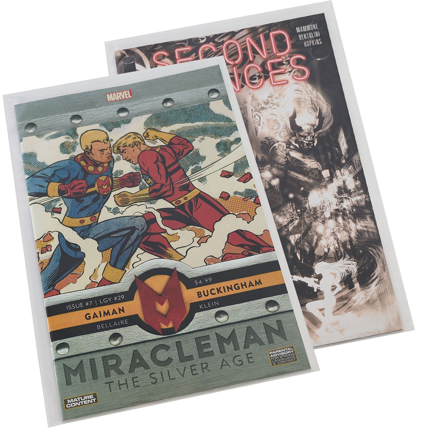 Platinum Protectors Comic Book Bags for Silver Age, Current/Modern with Resealable Strip - 100 Pack - MEGA POP COMICS 